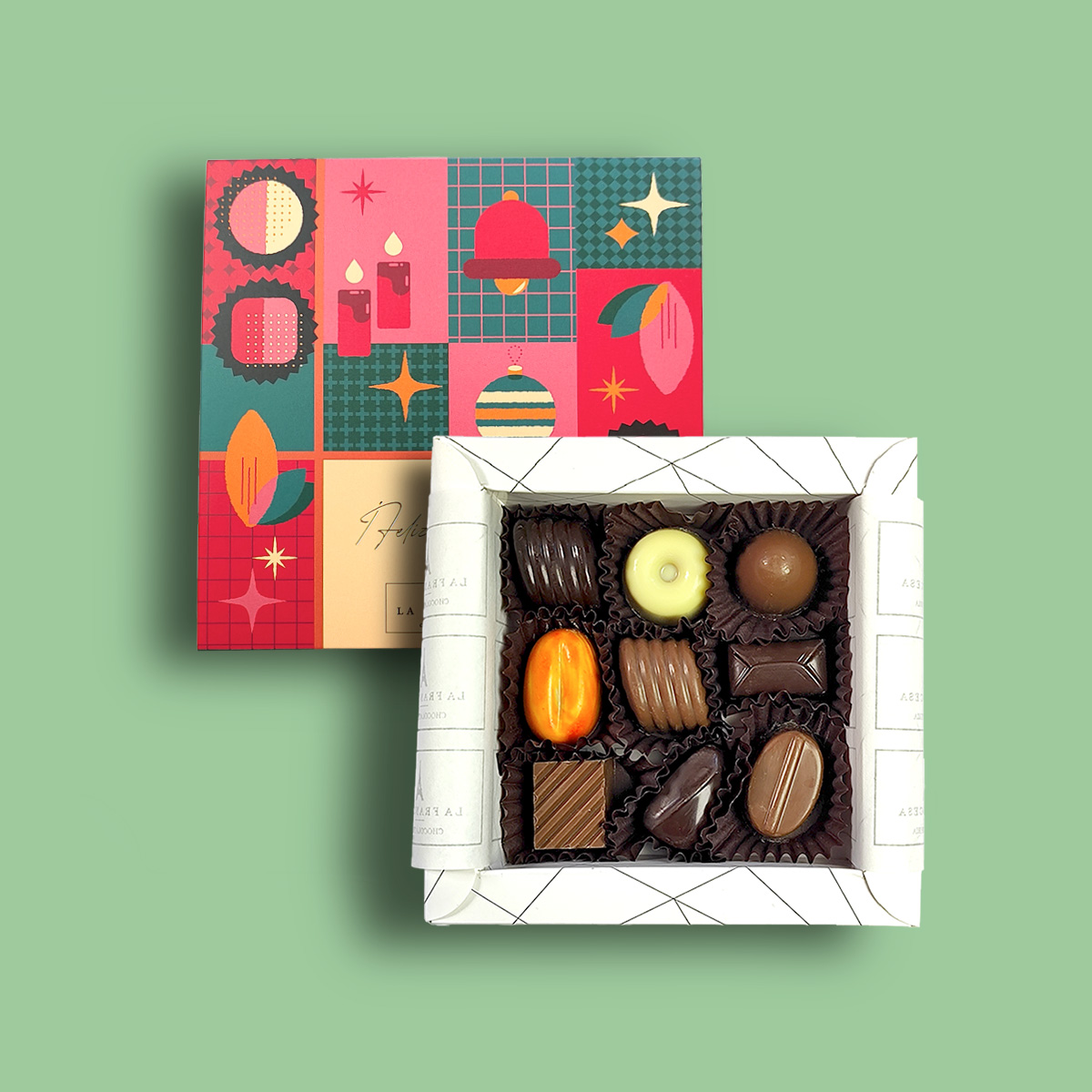 La Focaccia - Box bombones navidad 100 gramos